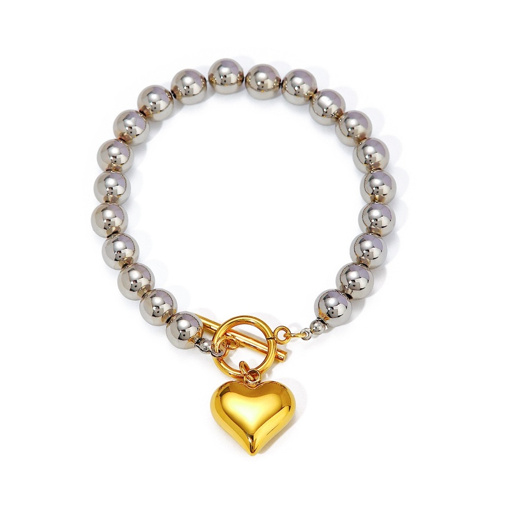 Beaded Bracelet*Toggle Chain Bracelet*Waterproof Bracelet*Tarnish Free*Bicolor - Picture 4 of 5